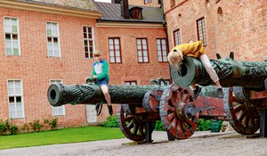 Barn på kanoner Gripsholms slott