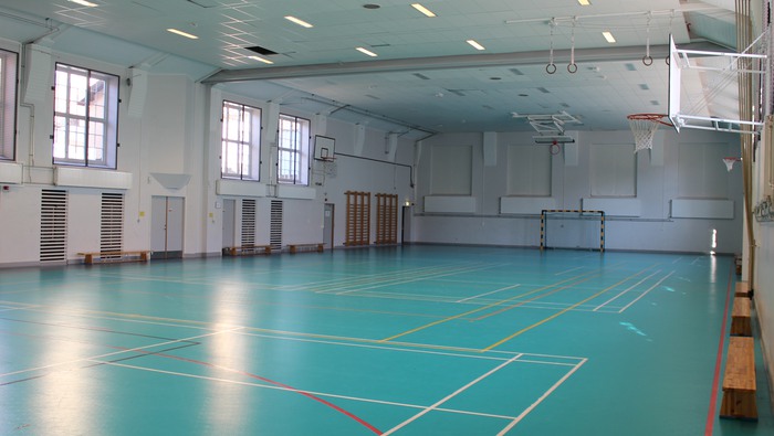 Sporthallen på Campus i Strängnäs.