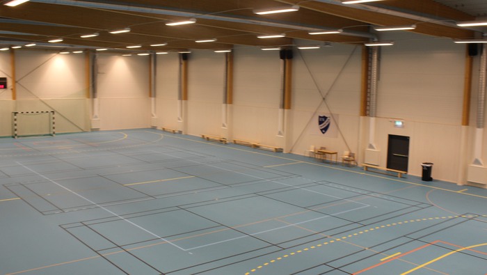 Sporthallen på Hammarens idrottsplats.