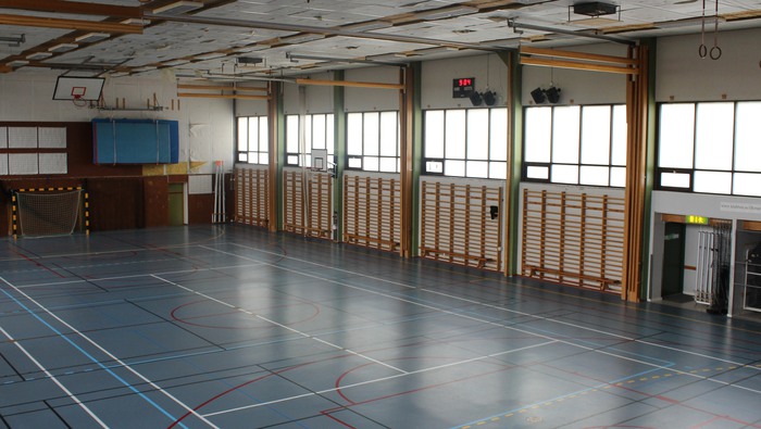 Sporthallen i Mariefredskolan.