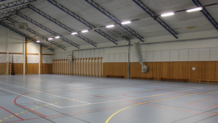 Sporthallen i Stallarholmsskolan.