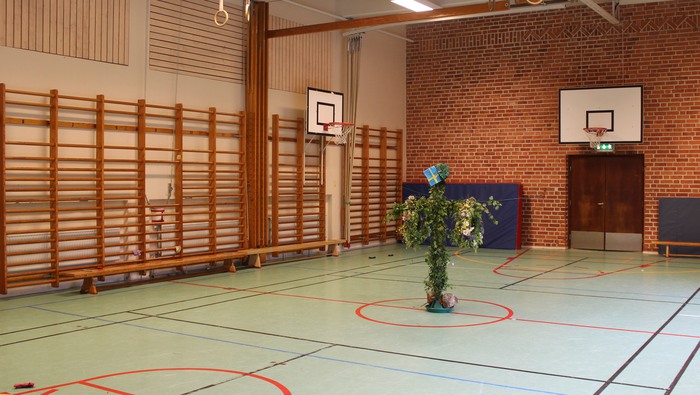 Gymnastiksal belägen i Tosteröskolan.