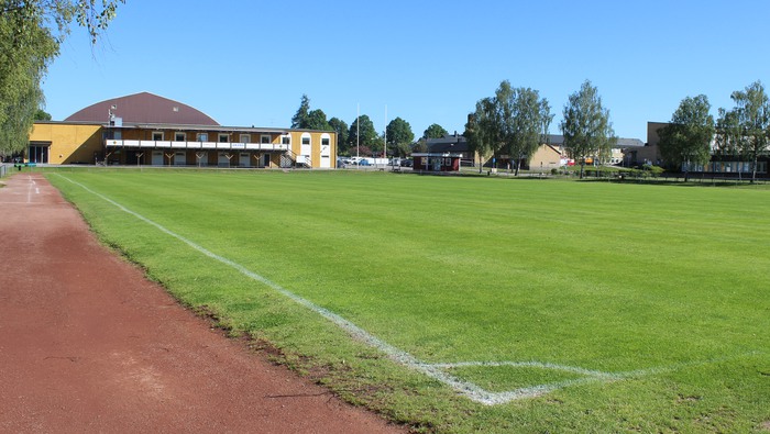 Bruksvallens idrottsplats i Åkers Styckebruk.
